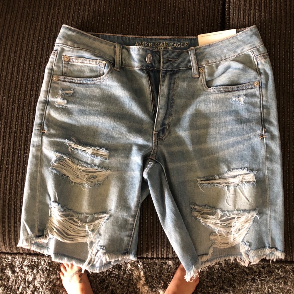 AE tomgirl denim bermuda short